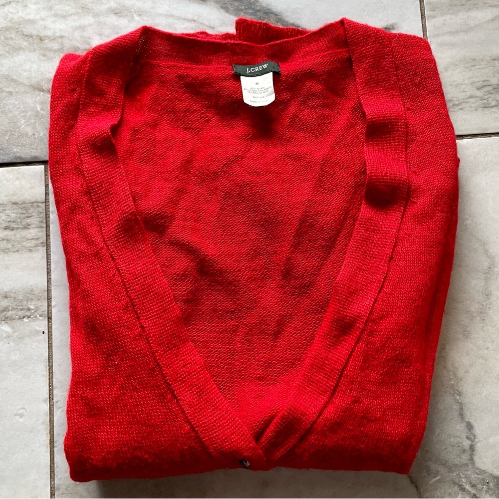 J. Crew Alpaca & Mohair Cardigan Sz. M